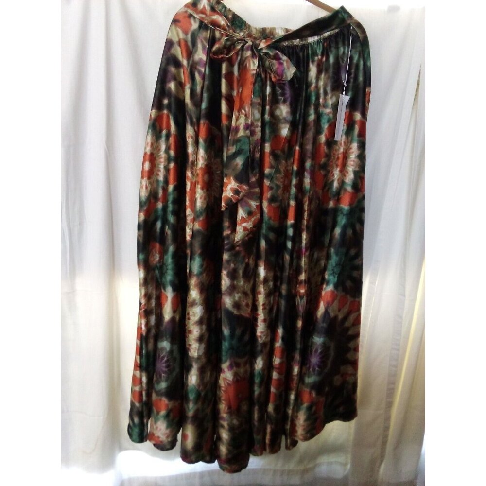 TRULY 4 YOU Maxi Long Tall Skirt  India Flare Festival Small Multicolor